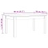 Mesa de centro madera maciza de pino marrón cera 80x50x40