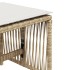 Taburetes de jardín con cojines 4 uds ratán PE beige