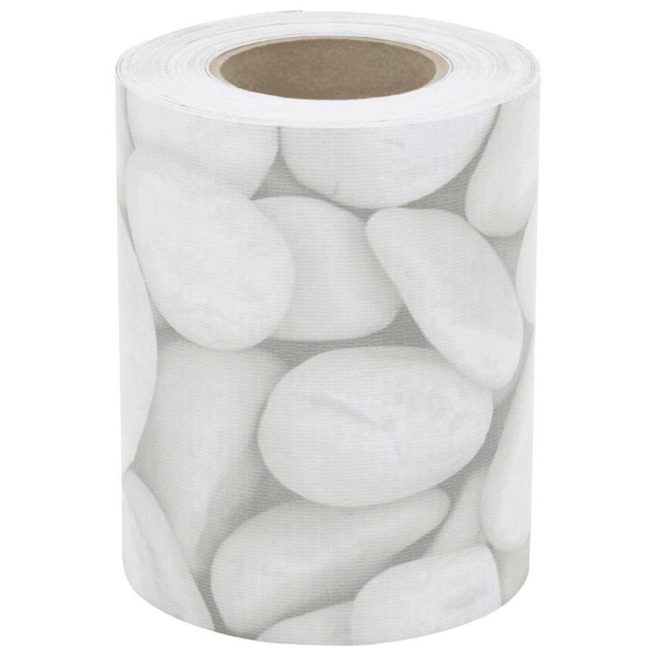 Pantallas de privacidad jardín 4 uds PVC mármol gris 35x0,19