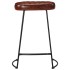 Taburetes de bar 2 uds marrón oscuro 41x29x62