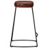 Taburetes de bar 2 uds marrón oscuro 41x29x62