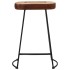 Taburetes de bar 2 uds marrón oscuro 41x29x62