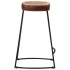 Taburetes de bar 2 uds marrón oscuro 41x29x62