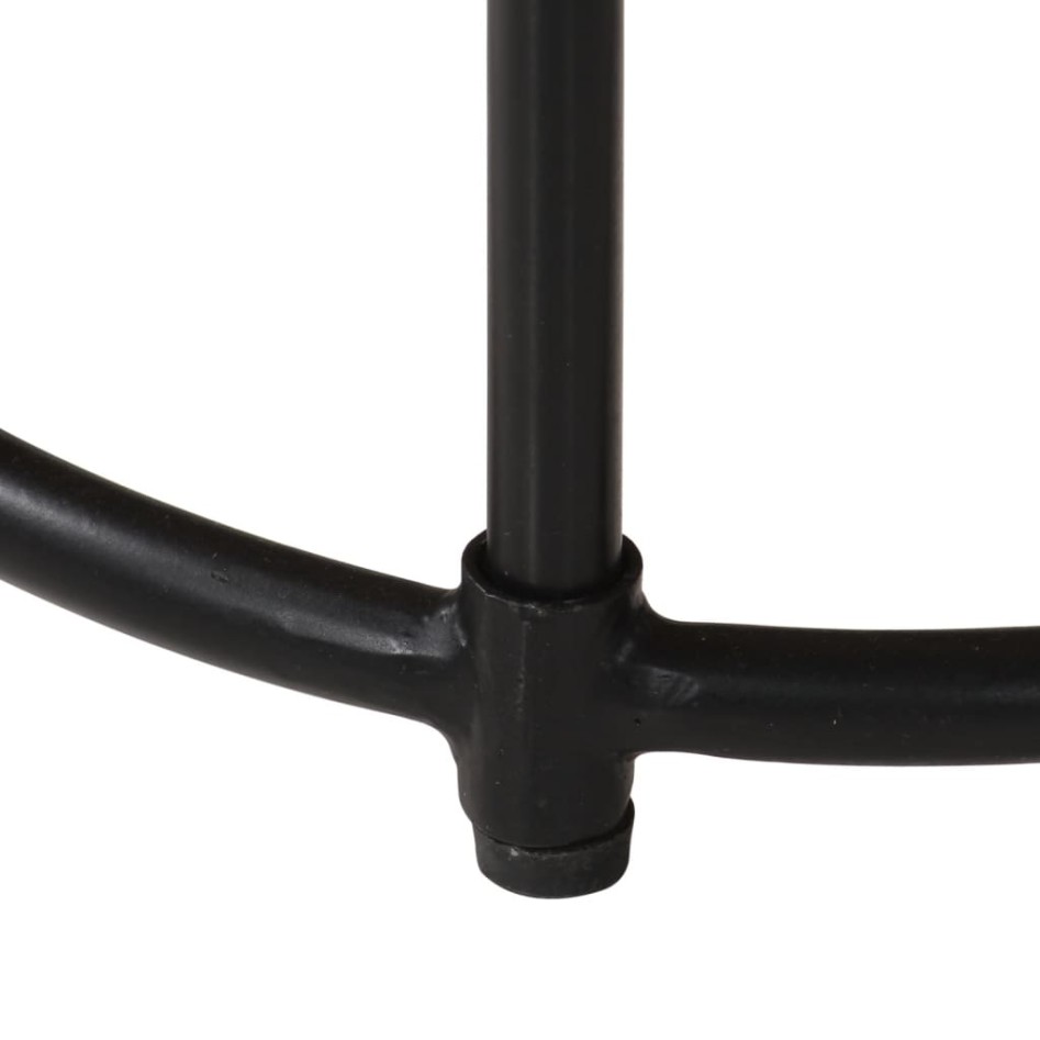 Mesas apilables 3 piezas madera maciza de mango