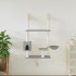 Árbol rascador para gatos de pared gris claro 153
