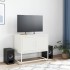 Mueble para TV de acero blanco 68,5x39x60,5