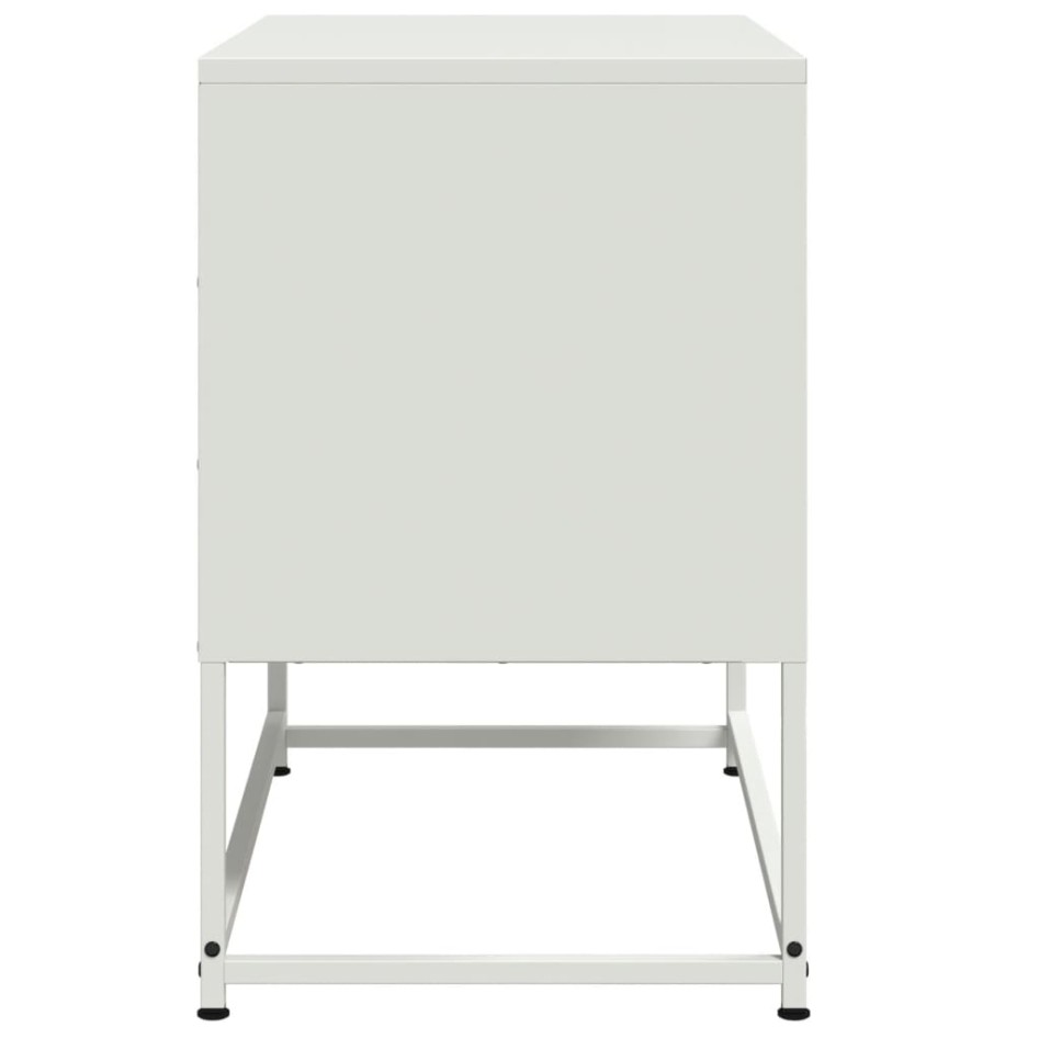 Mueble para TV de acero blanco 68,5x39x60,5