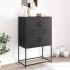 Aparador de acero negro 68,5x38,5x107