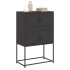 Aparador de acero negro 68,5x38,5x107