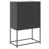 Aparador de acero negro 68,5x38,5x107