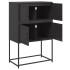 Aparador de acero negro 68,5x38,5x107
