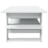 Mesa de centro madera de ingeniería blanco 102x55x42