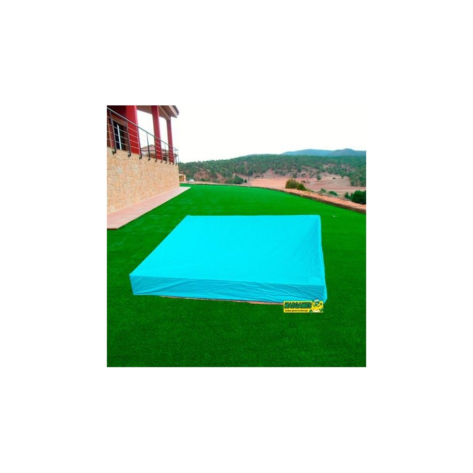 Arenero rectangular con cubierta