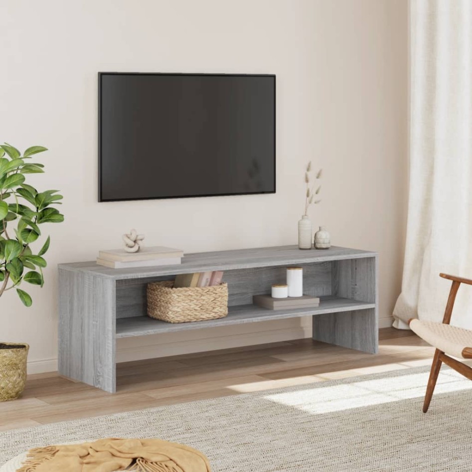 Mueble de TV madera de ingeniería gris Sonoma 120x40x40