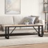 Mesa de centro marco O madera maciza pino y acero 160x40x45