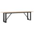 Mesa de centro marco O madera maciza pino y acero 160x40x45