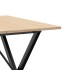 Mesa de comedor marco X madera maciza pino y acero 90x90x75