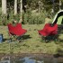 Sillas de camping con bolsillo plegables 2 unidades