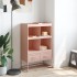 Aparador de acero rosa 68x39x111,5