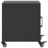 Mesitas de noche 2 uds acero negra 36x39x43,5