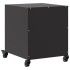Mesitas de noche 2 uds acero negra 36x39x43,5