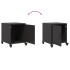 Mesitas de noche 2 uds acero negra 36x39x43,5