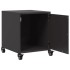 Mesitas de noche 2 uds acero negra 36x39x43,5