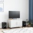 Mueble para TV acero laminado en frío blanco 68x39x43,5