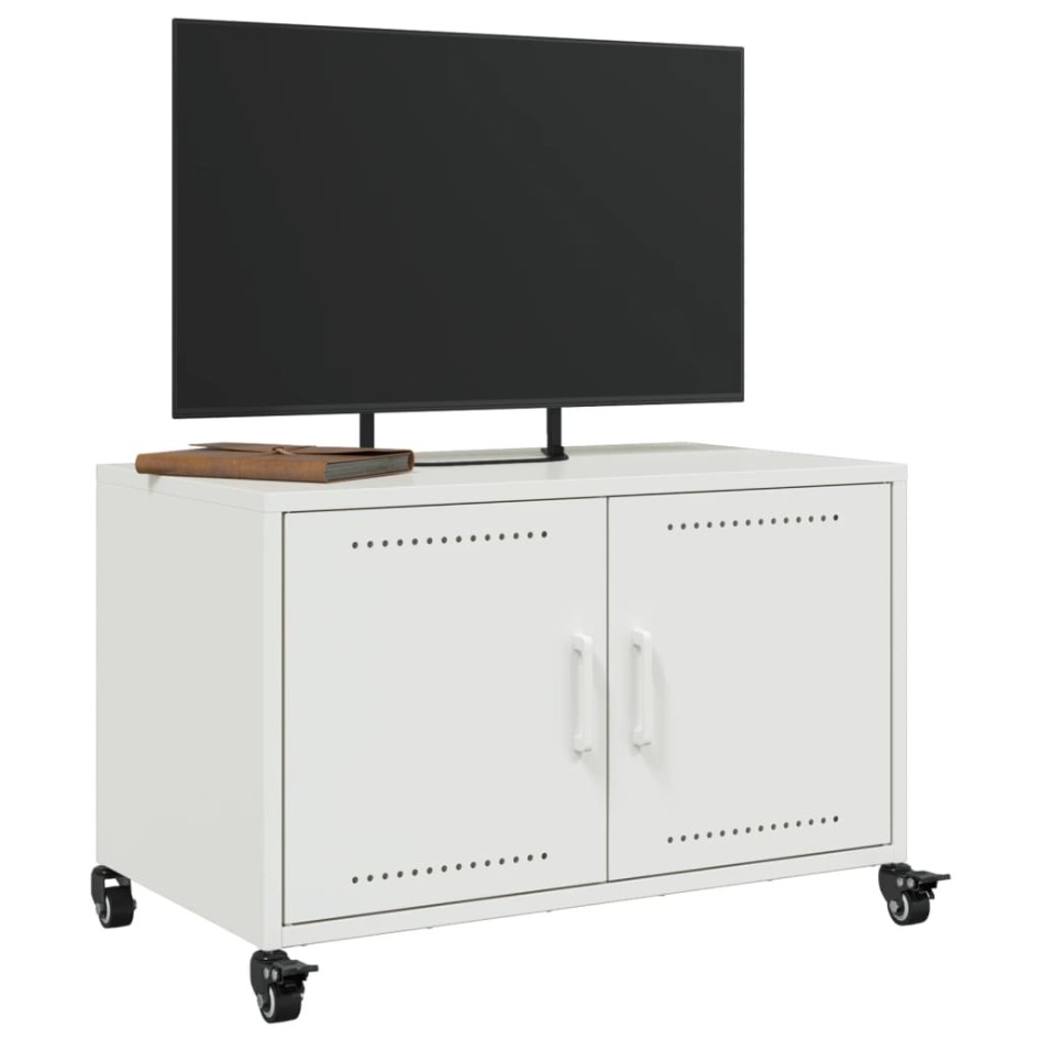 Mueble para TV acero laminado en frío blanco 68x39x43,5