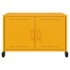 Mueble TV acero laminado en frío amarillo mostaza 68x39x43,5