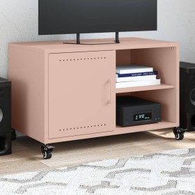 Mueble de TV acero rosa 68x39x43,5