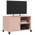 Mueble de TV acero rosa 68x39x43,5