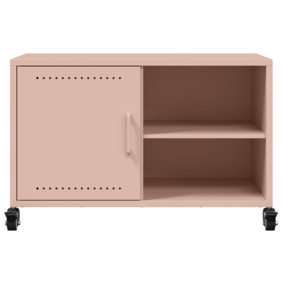 Mueble de TV acero rosa 68x39x43,5