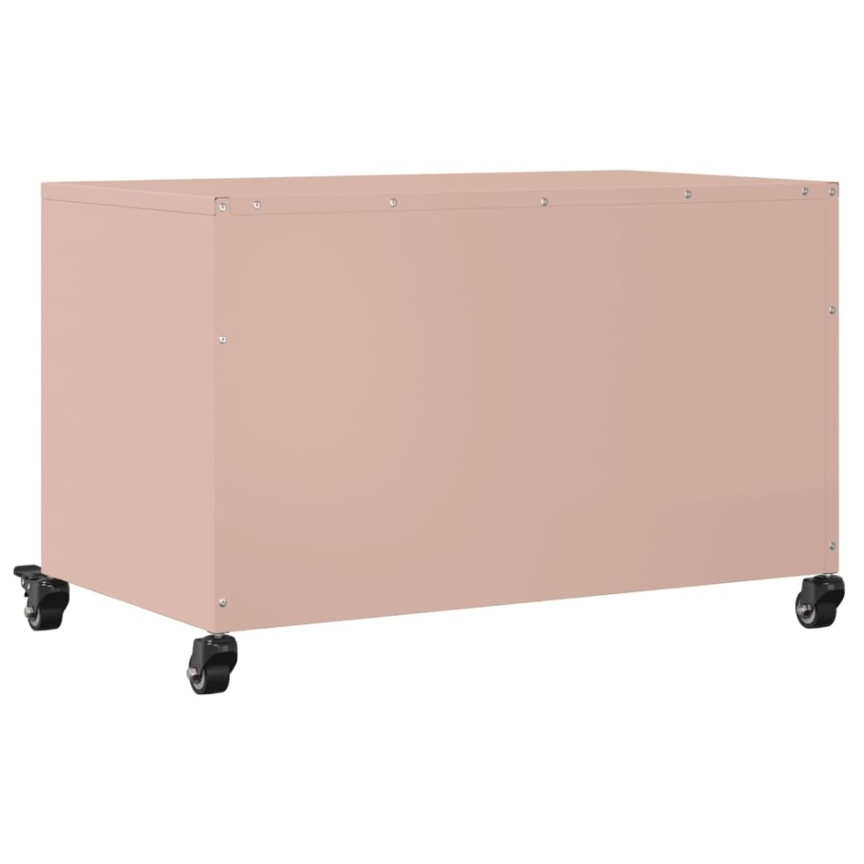 Mueble de TV acero rosa 68x39x43,5