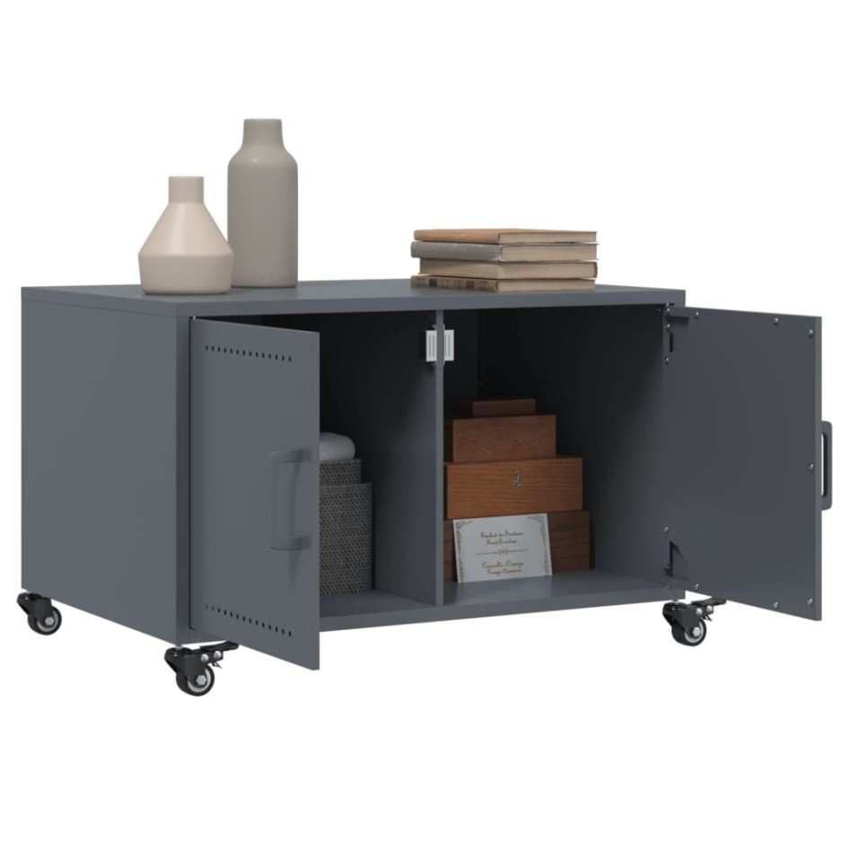 Mesa de centro acero gris antracita 68x50x43,5