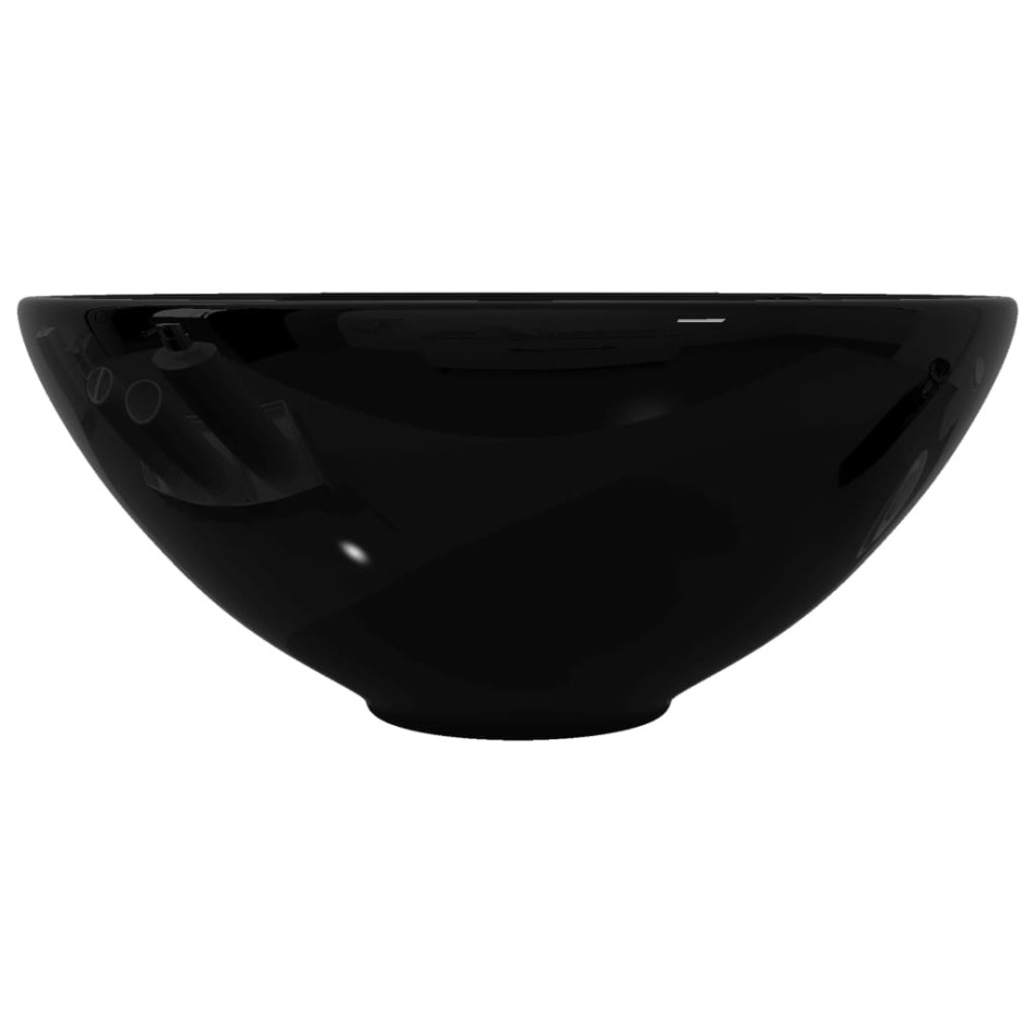 Lavabo de cerámica negro