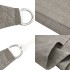 Toldo de vela cuadrado HDPE gris claro 160 g/m² 5x5