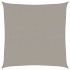 Toldo de vela cuadrado HDPE gris claro 160 g/m² 7x7