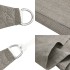 Toldo de vela cuadrado HDPE gris claro 160 g/m² 7x7