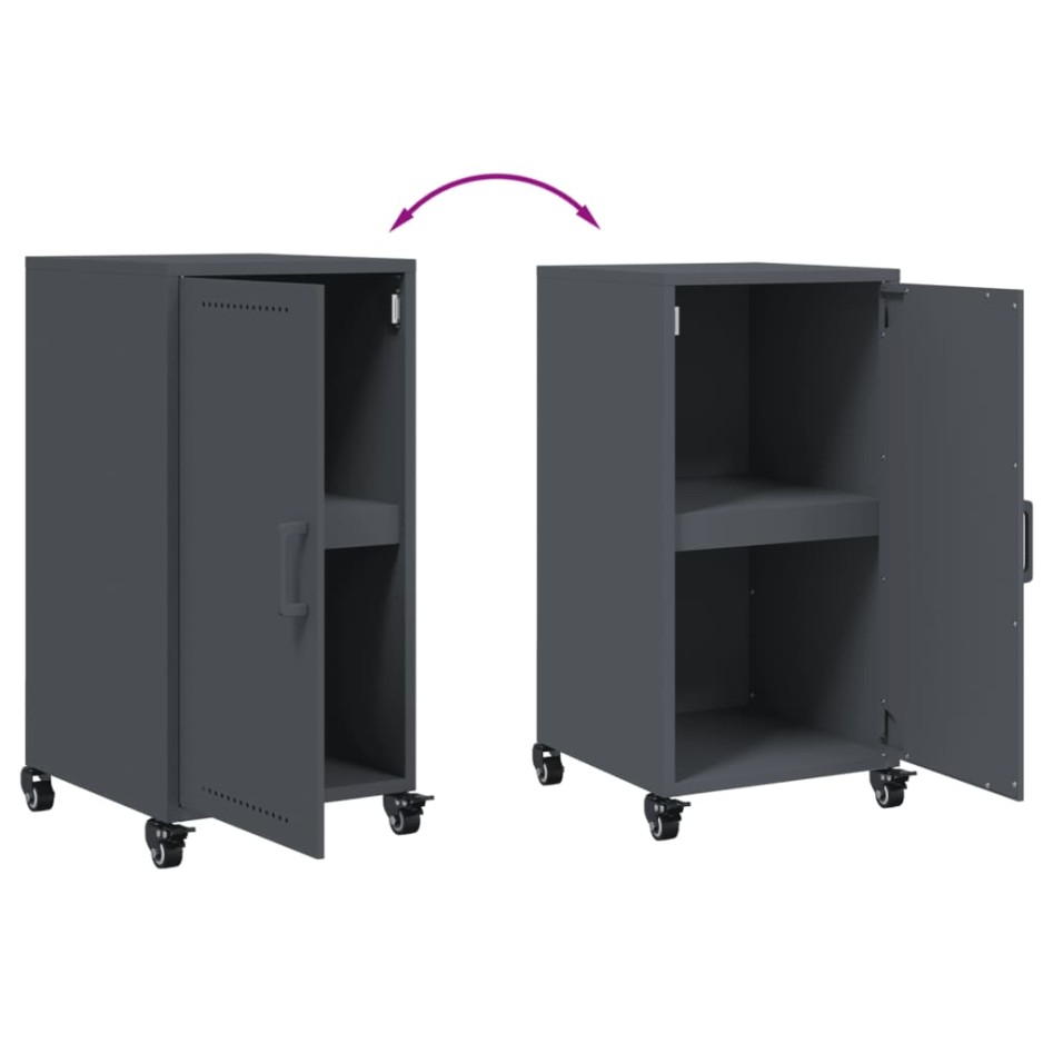 Aparador de acero gris antracita 36x39x72