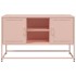 Mueble para TV de acero rosa 100,5x39x60,5