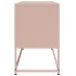 Mueble para TV de acero rosa 100,5x39x60,5