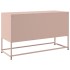 Mueble para TV de acero rosa 100,5x39x60,5