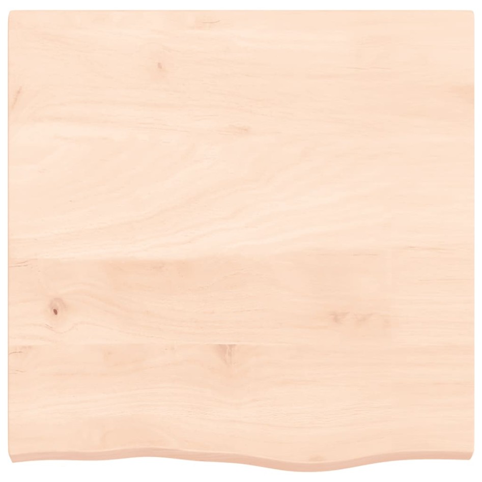 Estante de pared madera maciza roble sin tratar 60x60x(2-4)