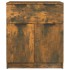 Aparador madera contrachapada color roble ahumado 60x30x70