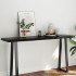 Tablero mesa madera tratada borde vivo marrón 160x40x(2-6)