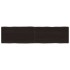 Tablero mesa madera tratada borde vivo marrón 160x40x(2-6)