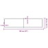 Tablero mesa madera tratada borde vivo marrón 160x40x(2-6)