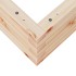 Jardinera de madera maciza de pino 60x60x23
