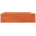 Jardinera de madera maciza pino marrón cera 90x90x23
